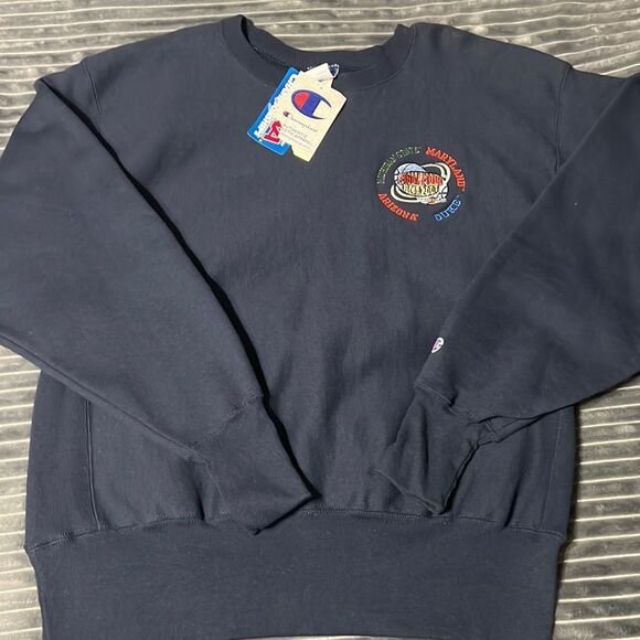 🔥Vintage CHAMPION Reverse Weave Deadstock 2001 Final Four Basketball Crewneck - Picture 1 of 12